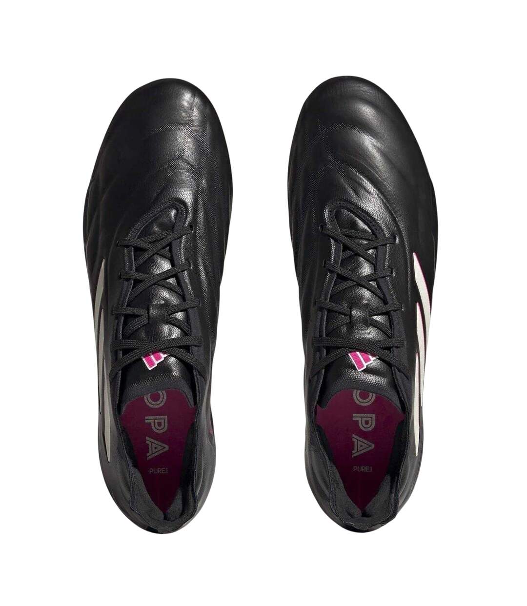 Unisex Adult Copa Pure.1 Leather Soft Ground Football Boots Black Adidas-4
