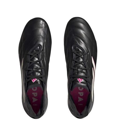 Unisex Adult Copa Pure.1 Leather Soft Ground Football Boots Black Adidas