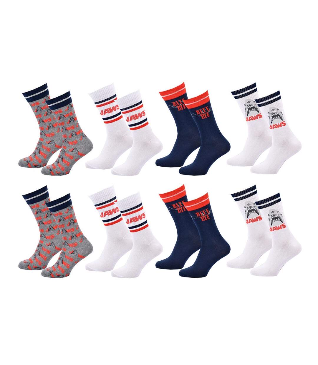 Chaussettes Pack HOMME JAWS - Pack de 8-1