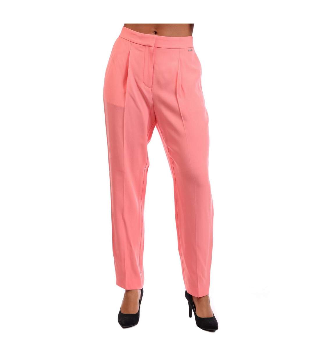 Pantalon Motif/style Plissé Talosa Femme Violet Boss-1