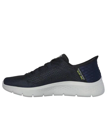 Chaussures De Marche Motif/style Géométrique Go Walk Flex New World Homme Bleu Marine Skechers