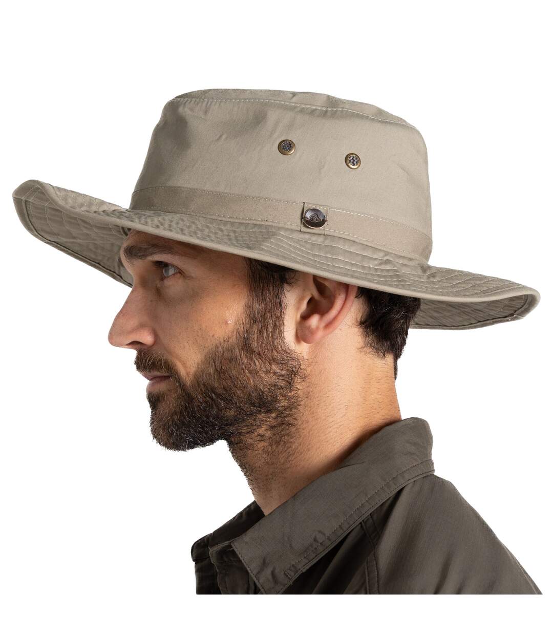 Chapeau de voyage kiwi ranger mixte beige Craghoppers-3