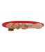 Digby & Fox Reflective Leather Dog Collar (Scarlet) (XS - Neckline: 28cm-35cm) - UTER1781