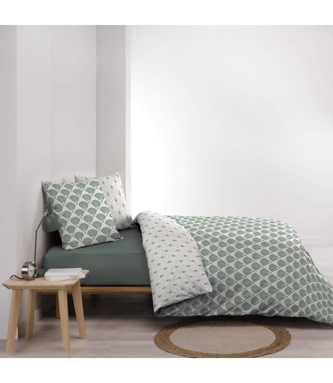 Parure de Lit 3 Pièces Diane 240x220cm Vert-3