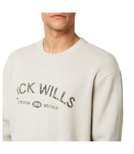 Mens Logo Crew Neck Regular Jumper Willow Jack Wills