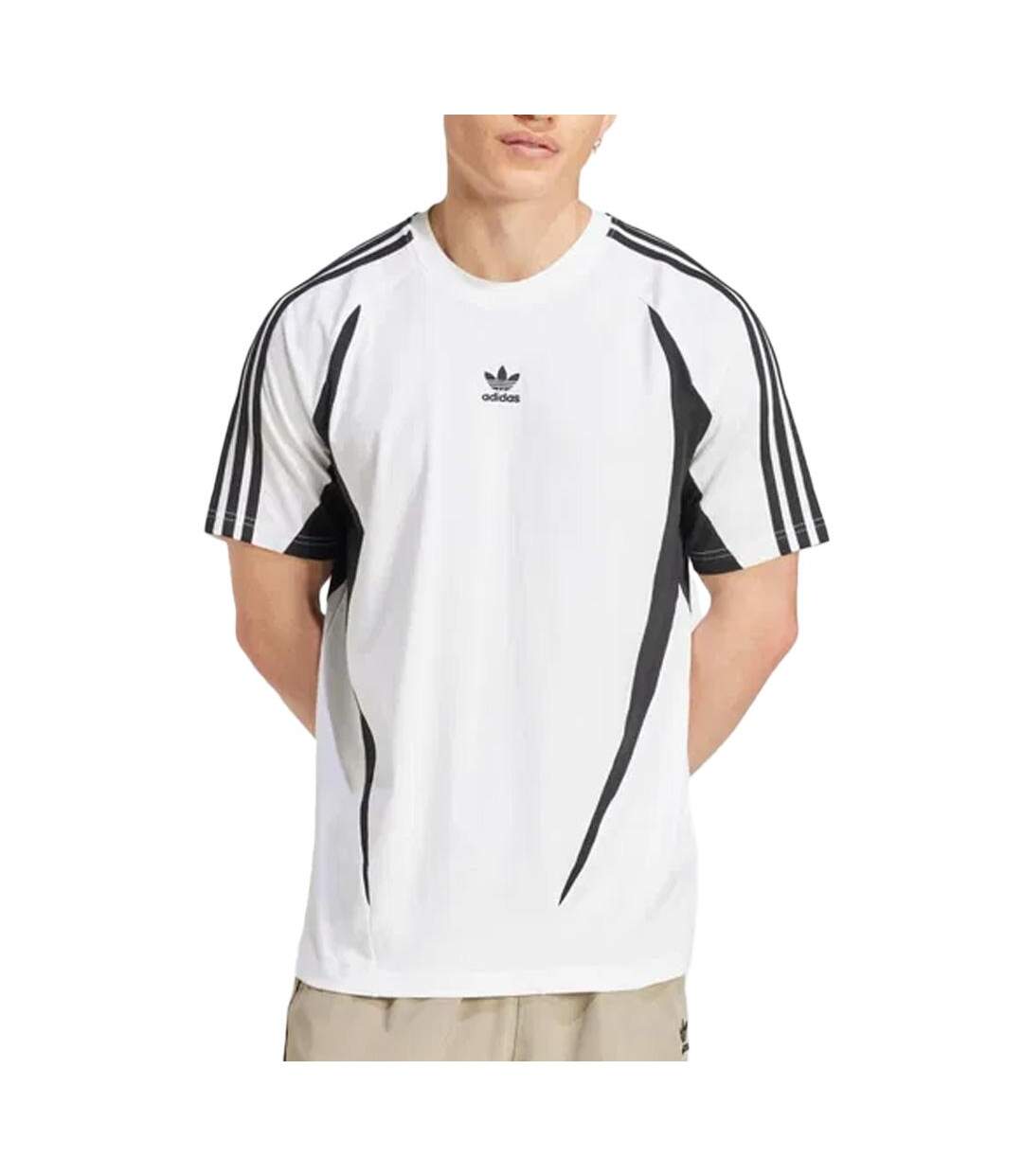 T-Shirt blanc/noir homme adidas archive-1