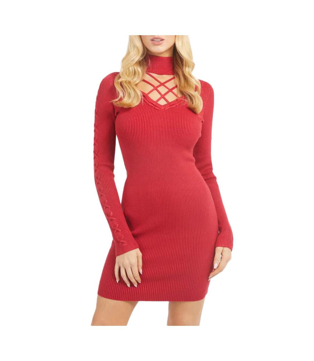 Robe Rouge Femme Guess Mock - L