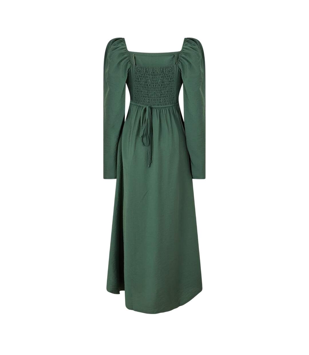 Robe Mi-longue Manches Bouffantes Abby Femme Vert Nobody´s Child-2