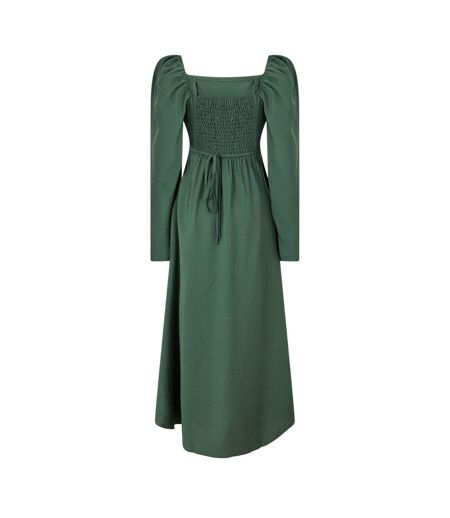 Robe Mi-longue Manches Bouffantes Abby Femme Vert Nobody´s Child