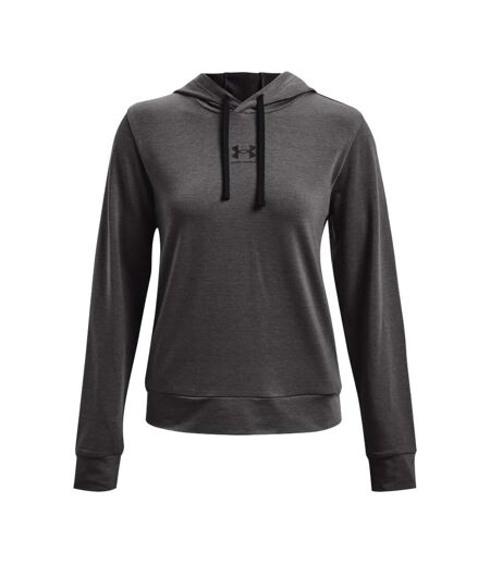 Sweat À Capuche Rival Terry Femme Graphite Under Armour