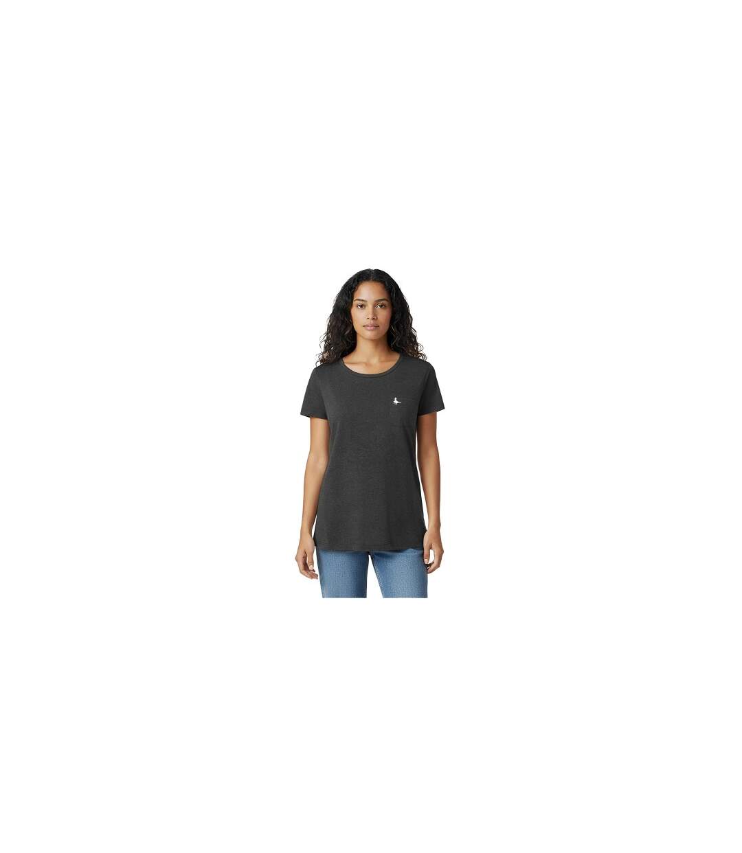 Womens/ladies Fullford Chest Pocket T-shirt Black Jack Wills-1