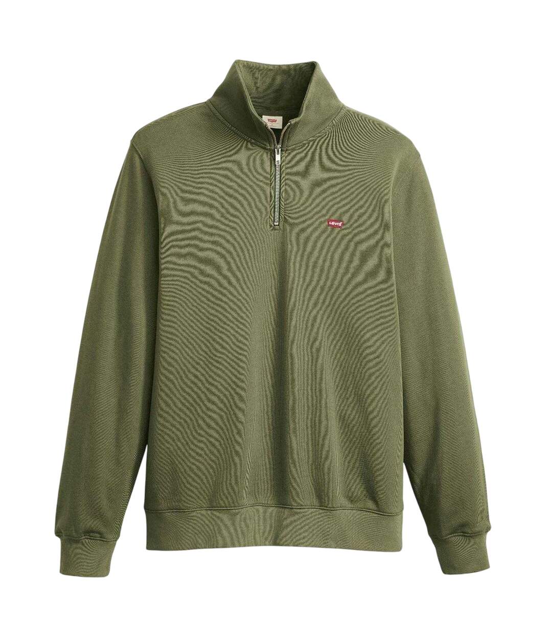Mens Original Housemark Quarter Zip Sweatshirt Moss Olive Levis-1