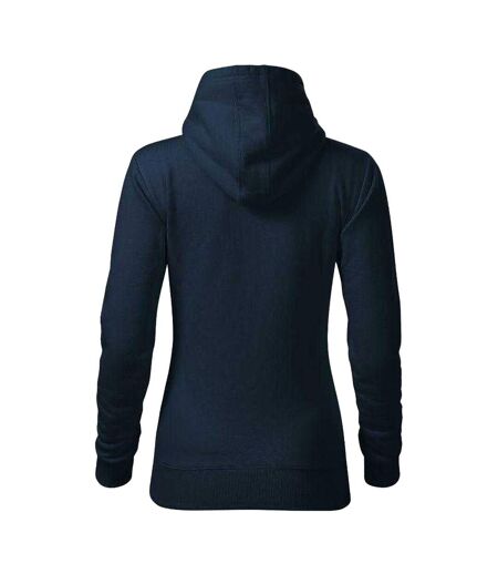 Sweat À Capuche Cape Femme Bleu Marine Foncé Malfini