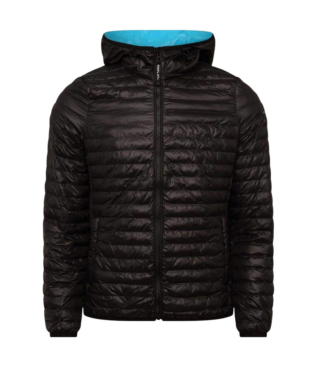 Womens/ladies Polyester Regular Padded Jacket Black Replay-1