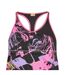 Womens/ladies Racerback Relaxed Fit Tank Top Black Puma-3