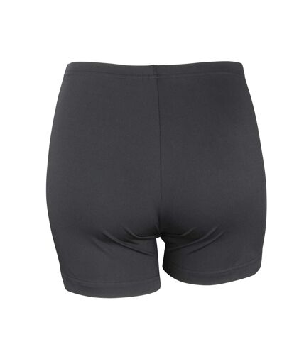 Spiro Womens/Ladies Impact Soft Sweat Shorts (Black)