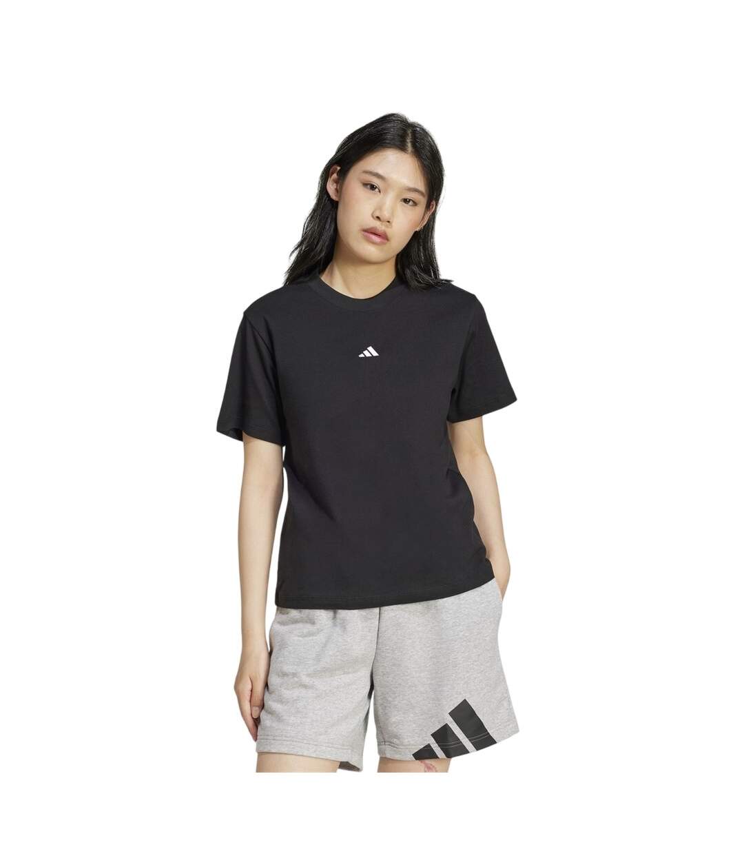 T-shirt Femme Noir Adidas-1