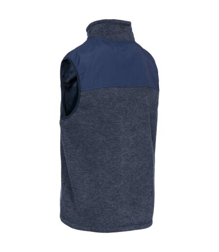 Mens Leafminer Fleece Gilet Navy Melange Trespass