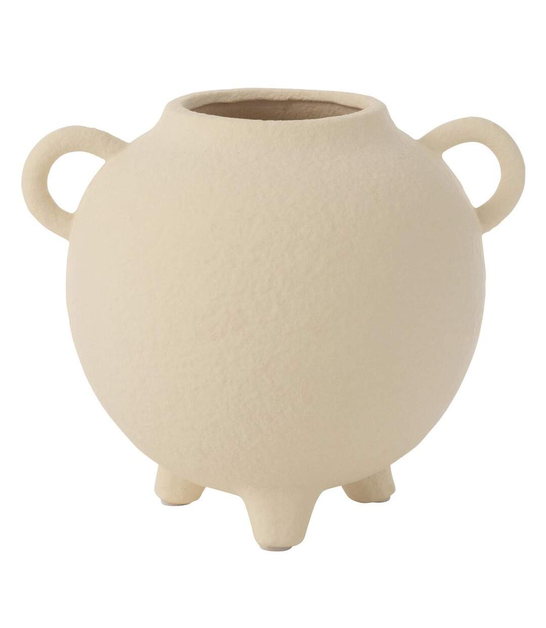 Vase Cruche 2 Anses Dwight 16cm Beige-1