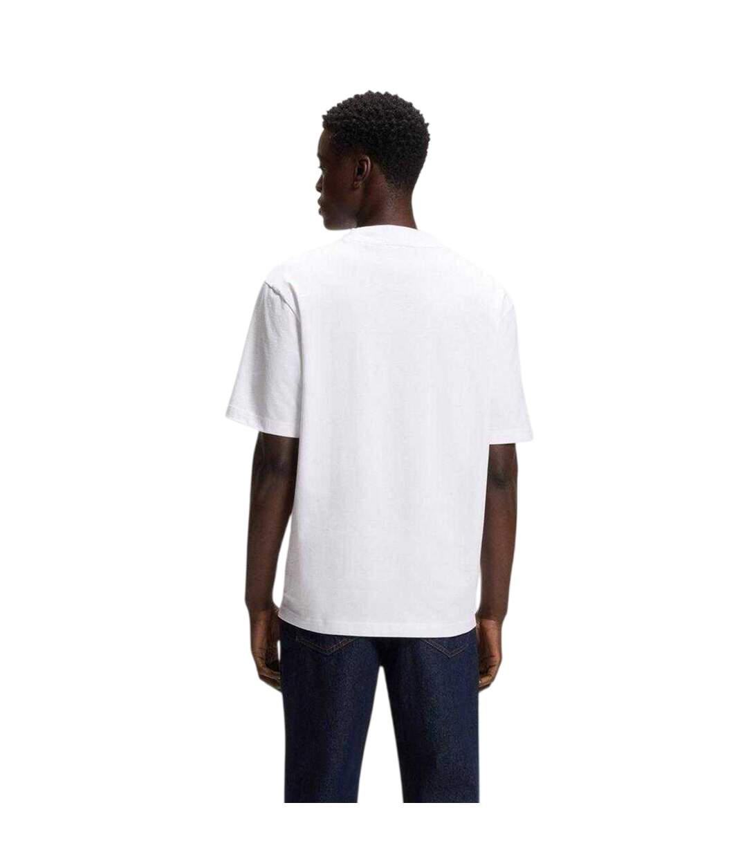 T-shirt Motif/style Logo Nieros Homme Blanc Hugo-3