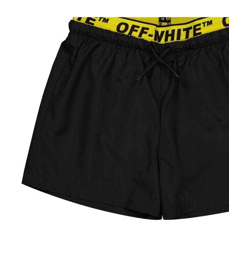 Short De Bain Homme Noir Off White