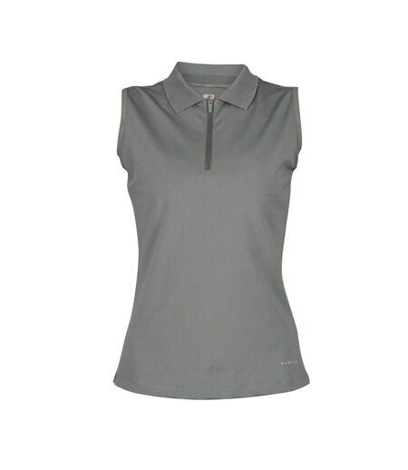 Womens/ladies sleeveless technical top olive Shires