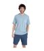 Pyjama court col rabat homme Easy Coton Athena-1