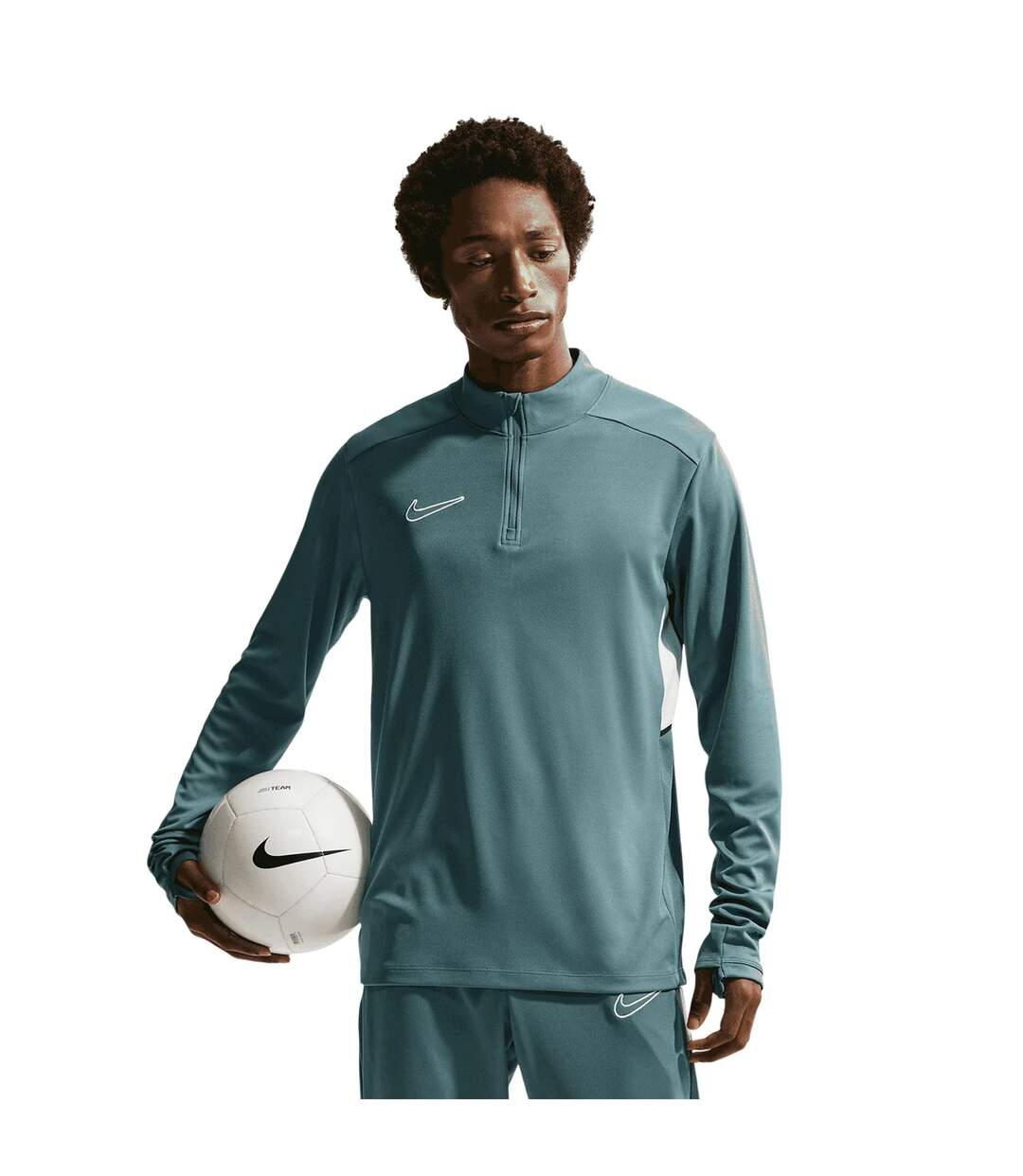 Mens Academy Drill Top Slate White Nike-2