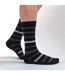 3 Pack Mens Striped Bamboo Dress Socks Soft Breathable Socks-5