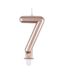 Bougie d'Anniversaire Chiffre 7 7cm Rose Gold-1