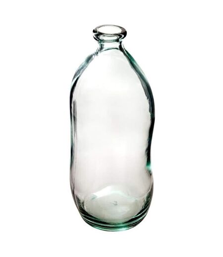 Vase Vintage en Verre Bouteille 35cm Transparent