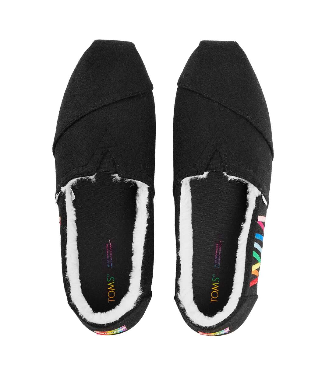 Womens/ladies Espadrilles Black Toms-3