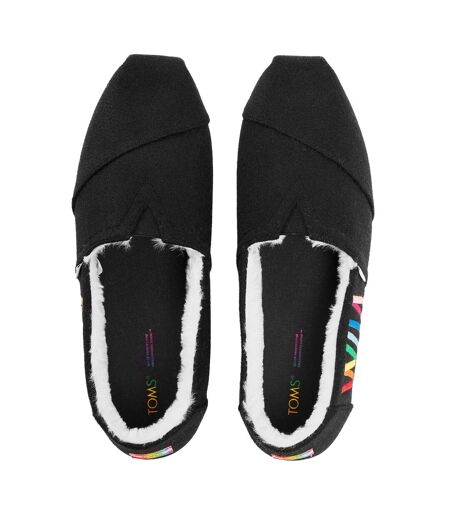 Womens/ladies Espadrilles Black Toms