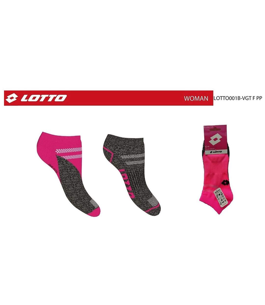 Chaussettes Femme LOTTO Pack de 4 paires SNEAKER 0514-5