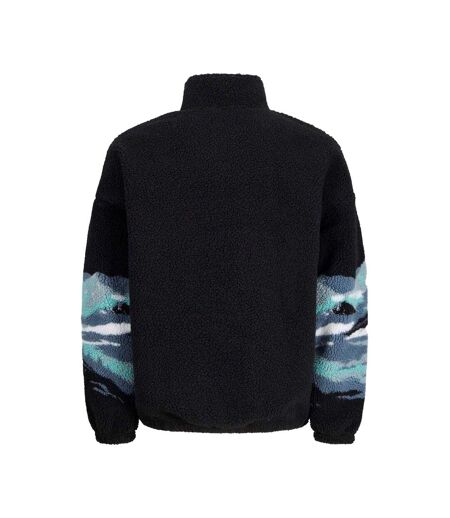Mens Mountain Teddy Fleece Sweatshirt Black Jack And Jones