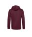 Pull À Capuche Biologique Pour Hommes Bordeaux B&C-2