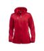 Womens/ladies monroe soft shell jacket red Clique