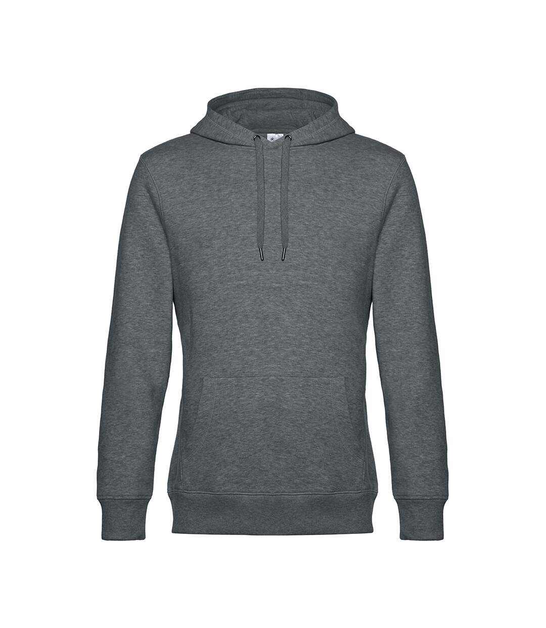 Sweat à capuche king homme gris foncé chiné B&C