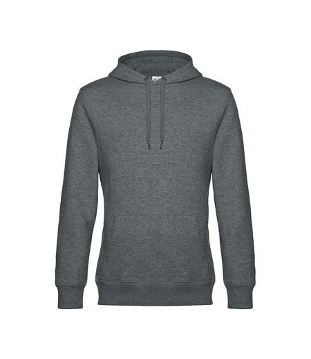 Sweat à capuche king homme gris foncé chiné B&C