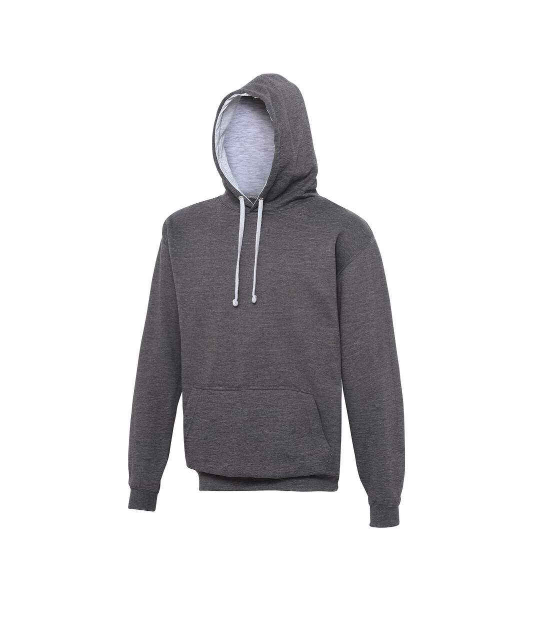 Sweatshirt varsity homme gris foncé / gris chiné Awdis