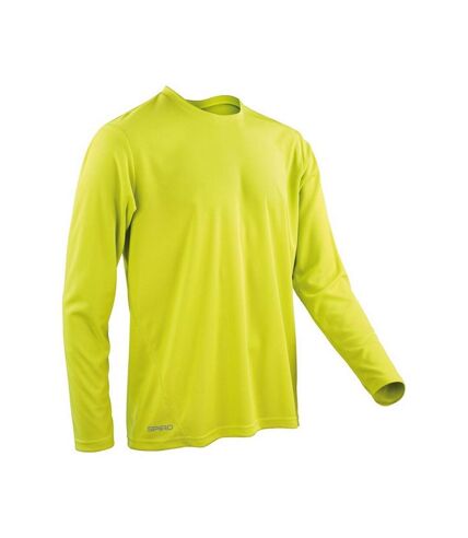 Spiro Mens Performance Long-Sleeved T-Shirt (Lime) - UTPC7234