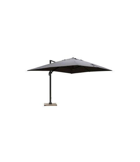 Parasol Déporté Avec Housse 3x4m Gris