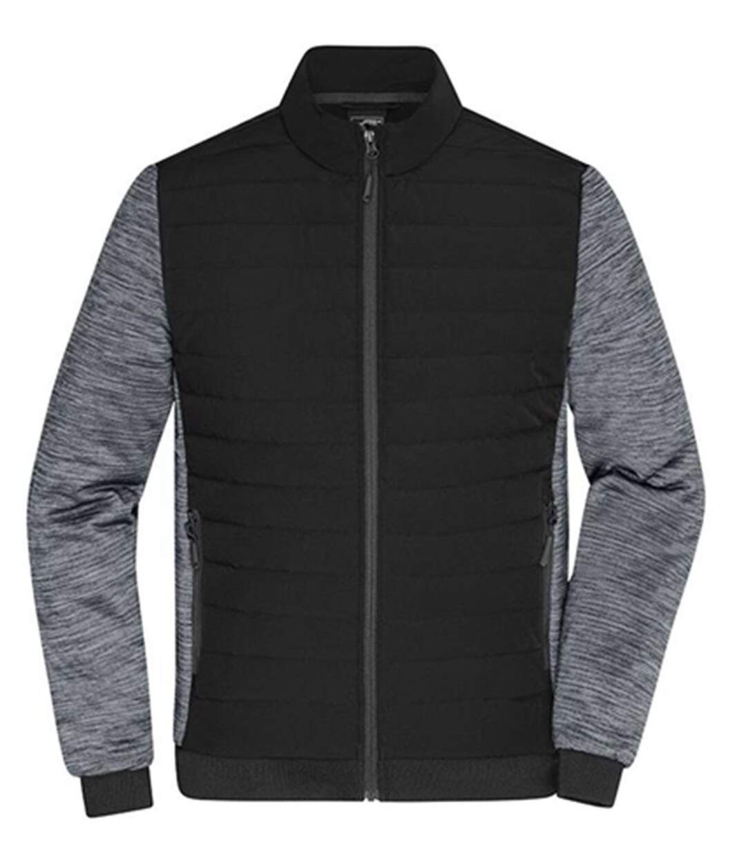 Veste de travail hybride - Homme - JN1866 - noir et gris carbone