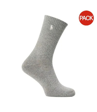 Lot De 3  Chaussettes Homme Gris Ralph Lauren
