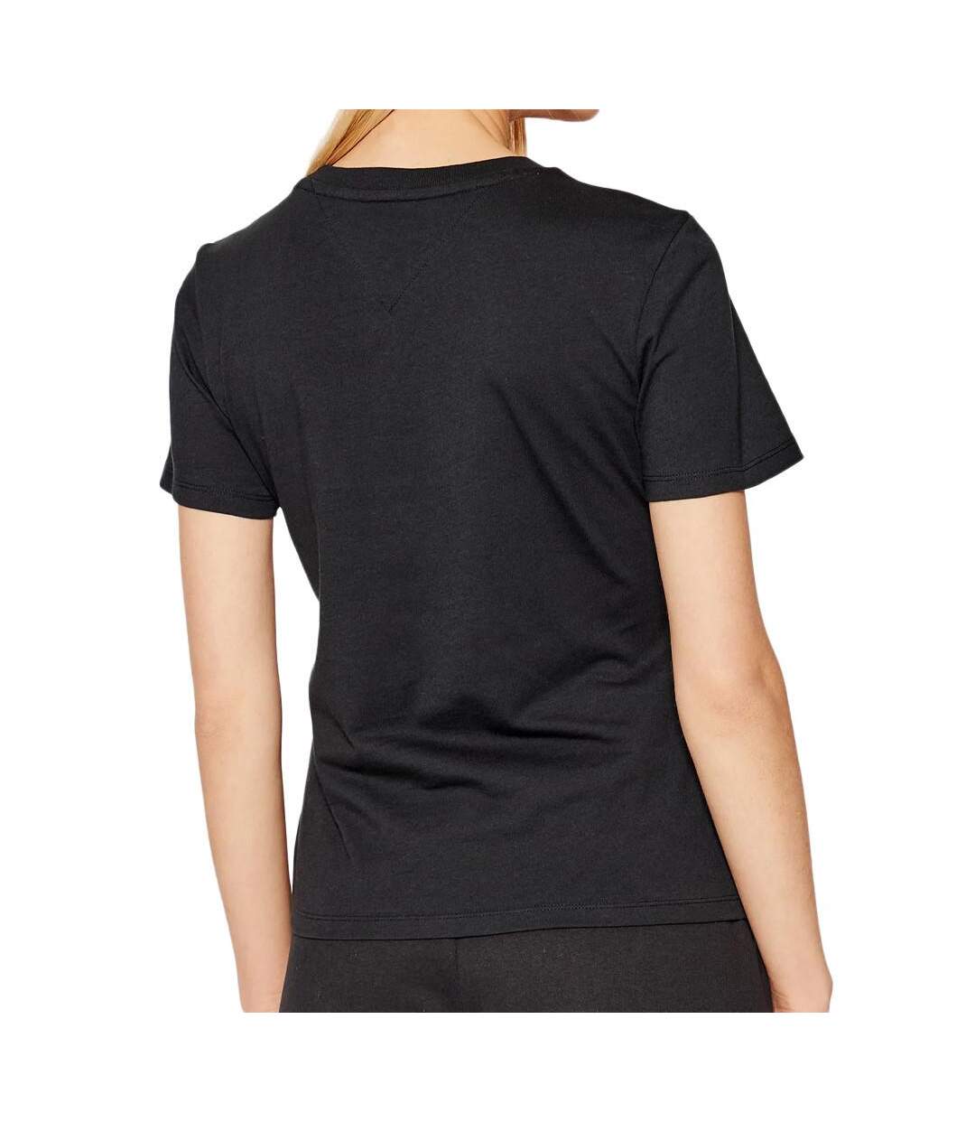 T-shirt Noir Femme Tommy Hilfiger Regular - M-2