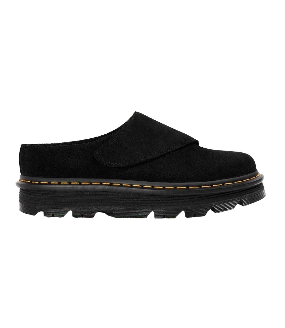 Unisex Adult Suede Platform Mules Black Dr Martens-1