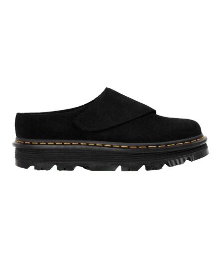 Unisex Adult Suede Platform Mules Black Dr Martens