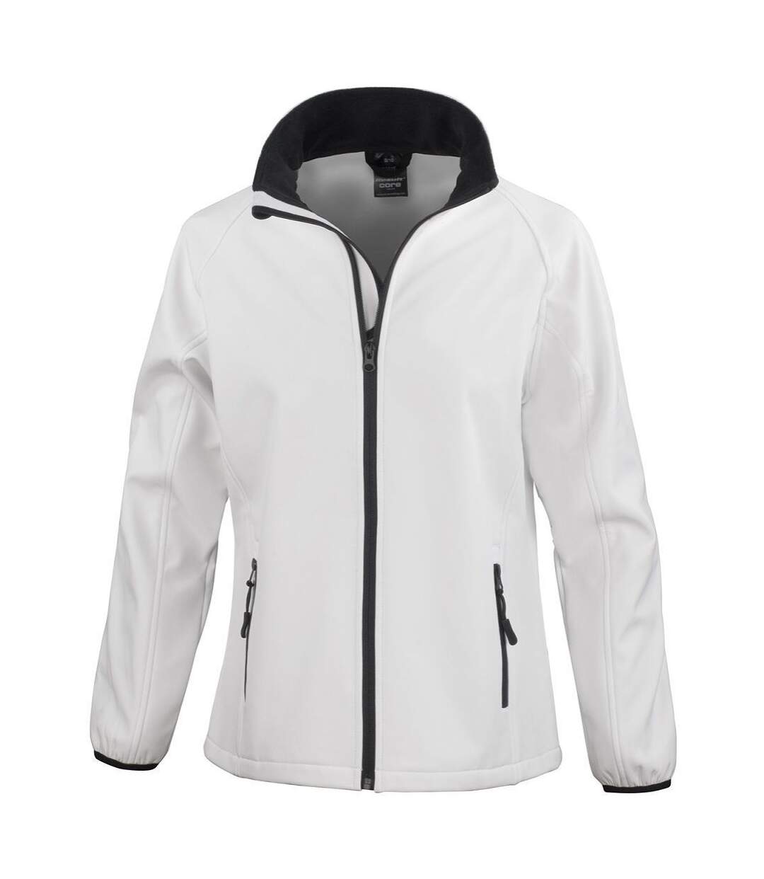 Veste softshell - Femme - R231F - blanc et noir