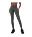 Womens/ladies Seamless High Rise Leggings Khaki USA Pro-2