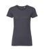 T-shirt Bio Authentic Femme Gris Foncé Russell-1